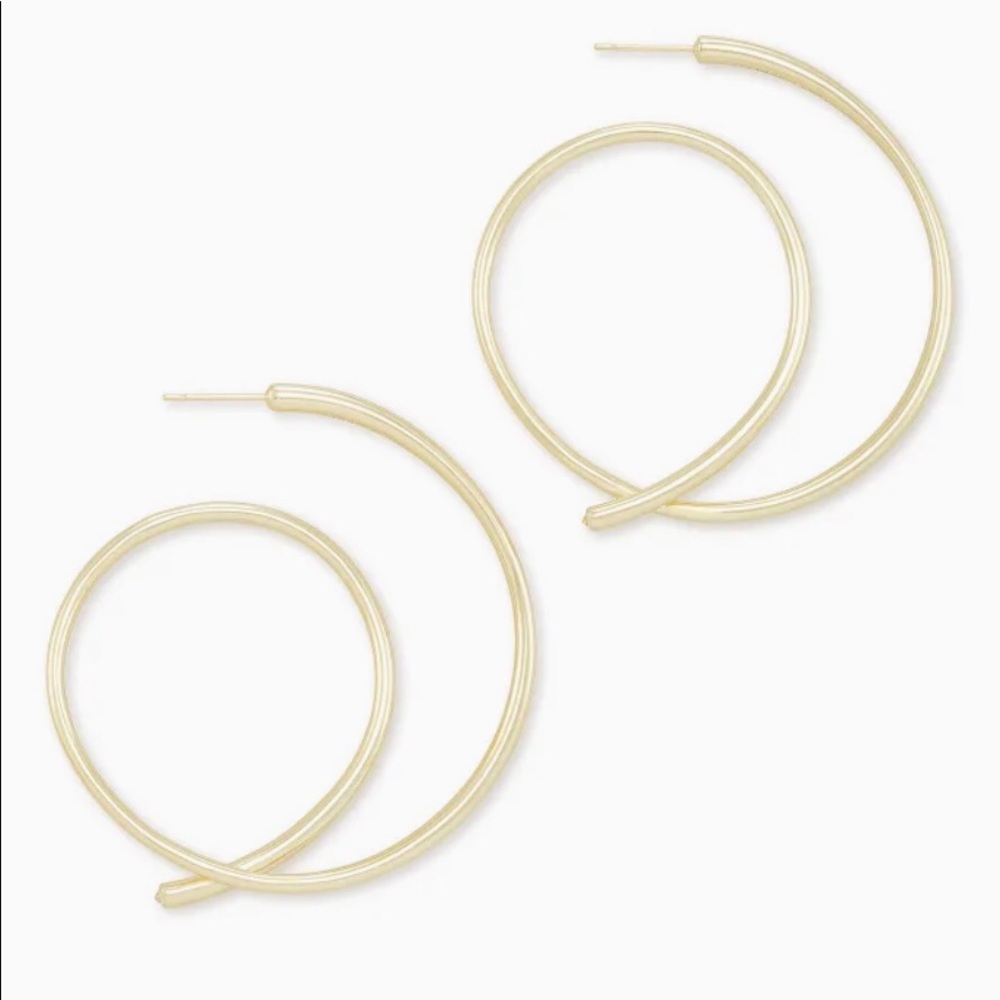 Kendra Scott Myles hoop earrings in gold